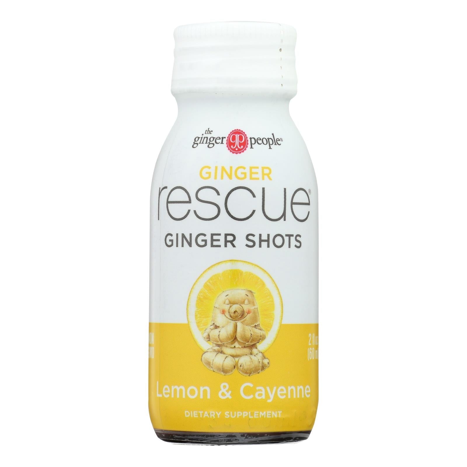Ginger People - Lemon Ginger Shot Rescue, 12 Pack