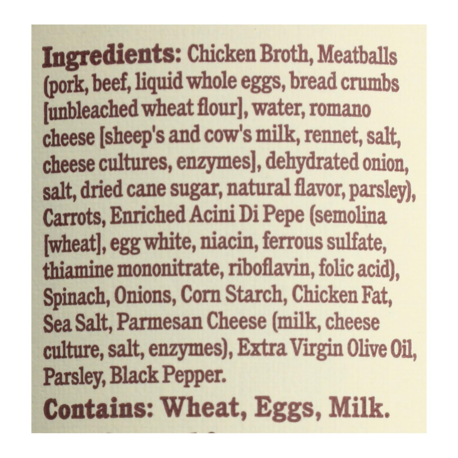 Rao's Italian Wedding Soup Case, 6-Pack, 16 OZ Each