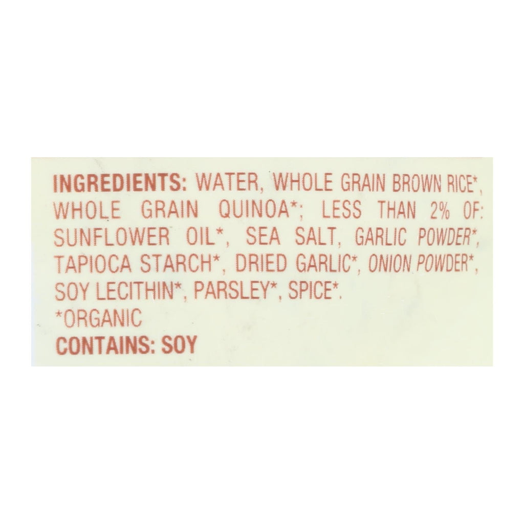 Organic Quinoa & Brown Rice w/ Garlic - 12 Pack, 8.5 Oz