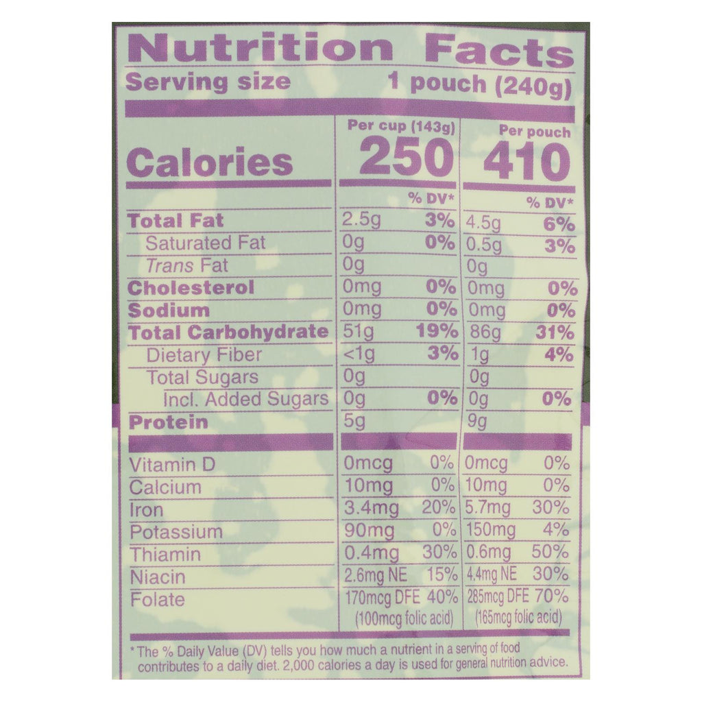 Seeds Of Change Jasmine Rice, 8.5 Oz, Case of 12