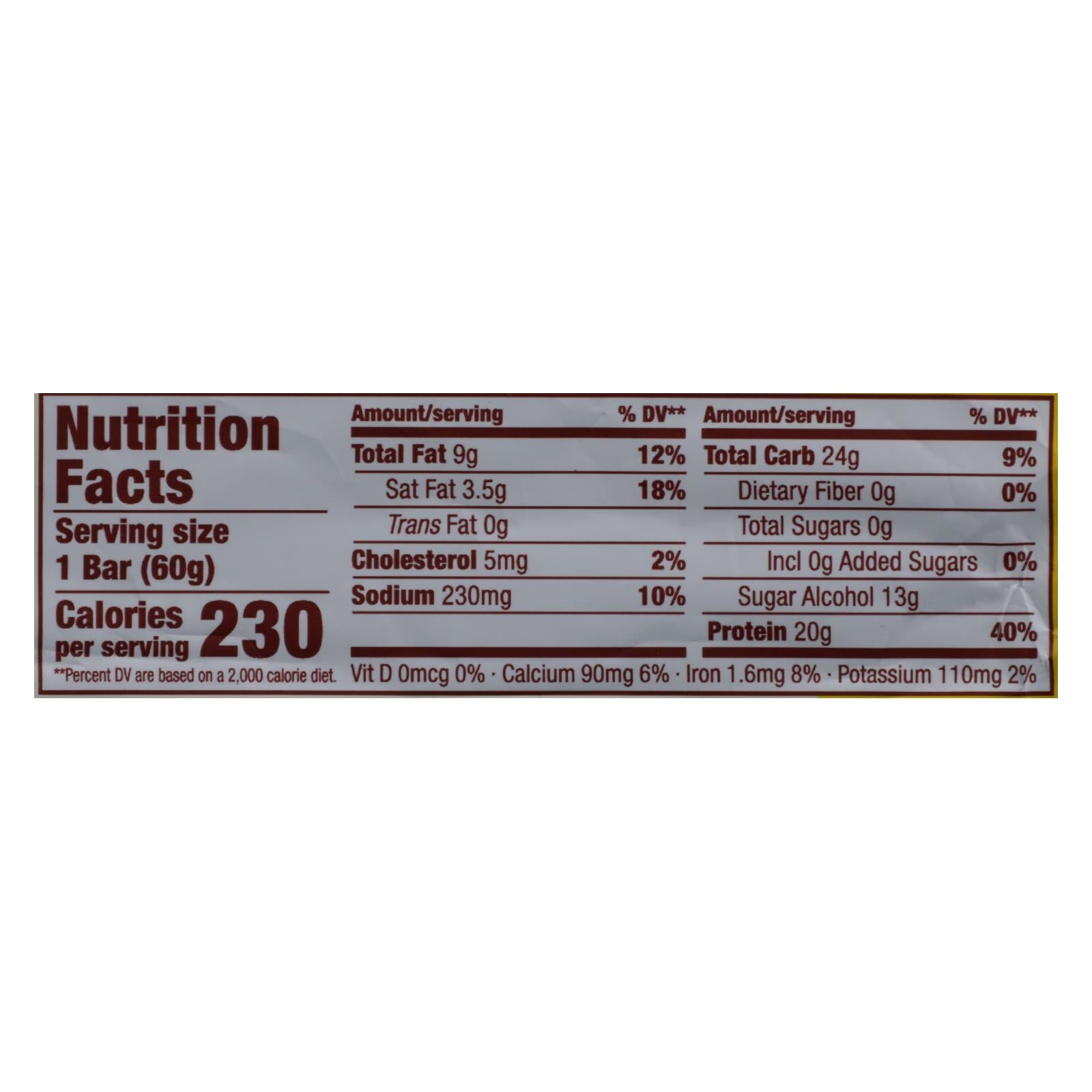 Think High Protein Lemon Bar Case - 10 Pack, 2.1 Oz Each