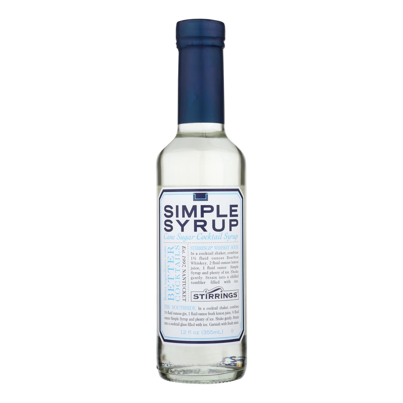 Stirrings Simple Syrup, 12 Fl Oz, Case of 6