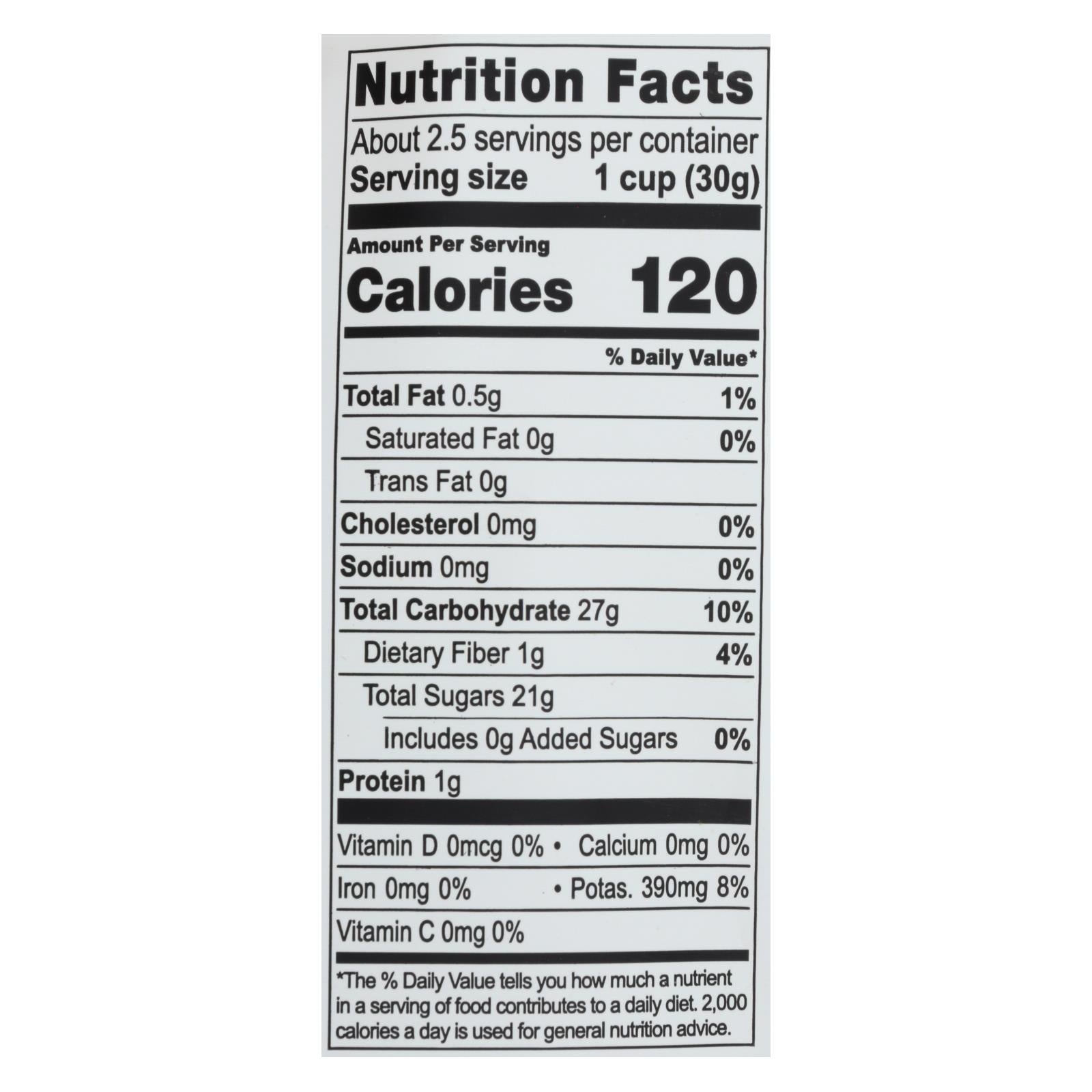 Natierra Organic Freeze Dried Bananas, 12-Pack, 2.5 Oz Each