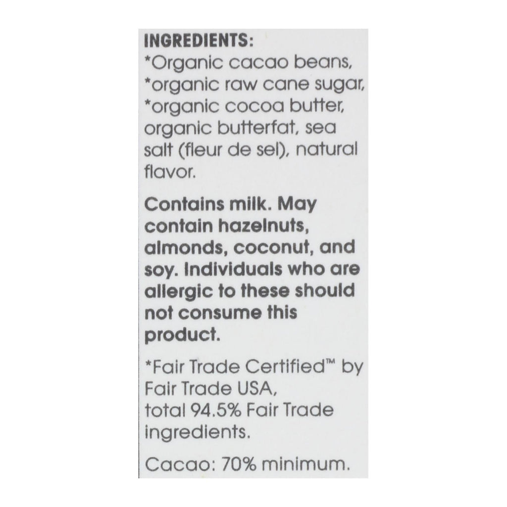 Alter Eco Organic Dark Salted Brown Butter Chocolate 2.82oz