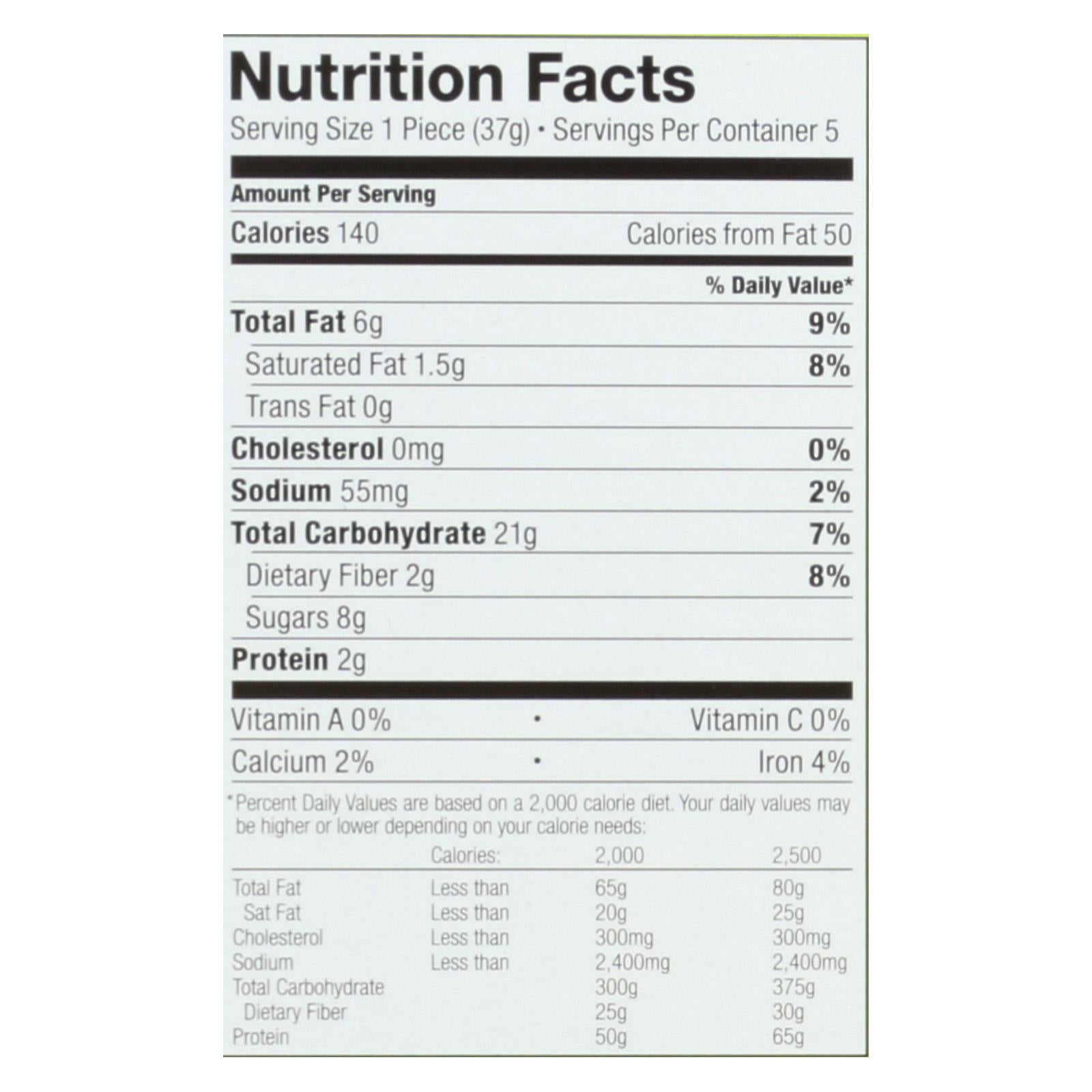 Bobo's Apple Pie Oat Bars, Gluten Free, 6-Pack, 1.3 Oz