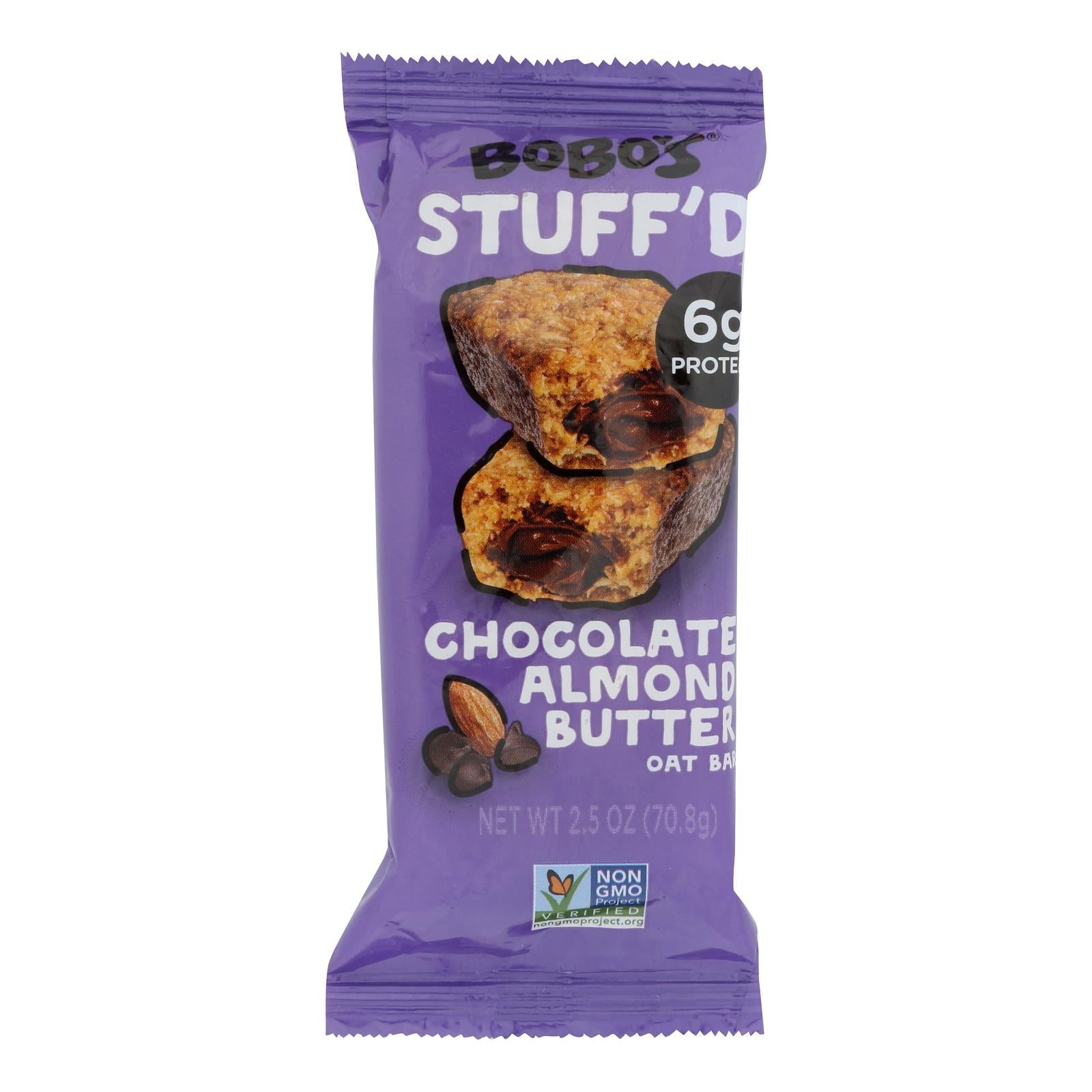 Bobo's Chocolate Almond Butter Filled Oat Bars, 12 Pack