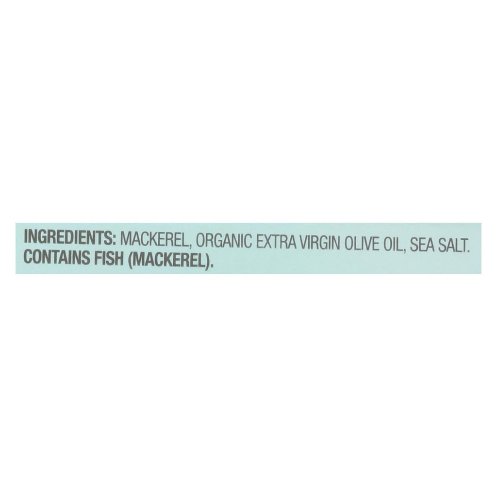 Wild Planet Mackerel in Olive Oil - 12 Pack, 4.375 Oz Each