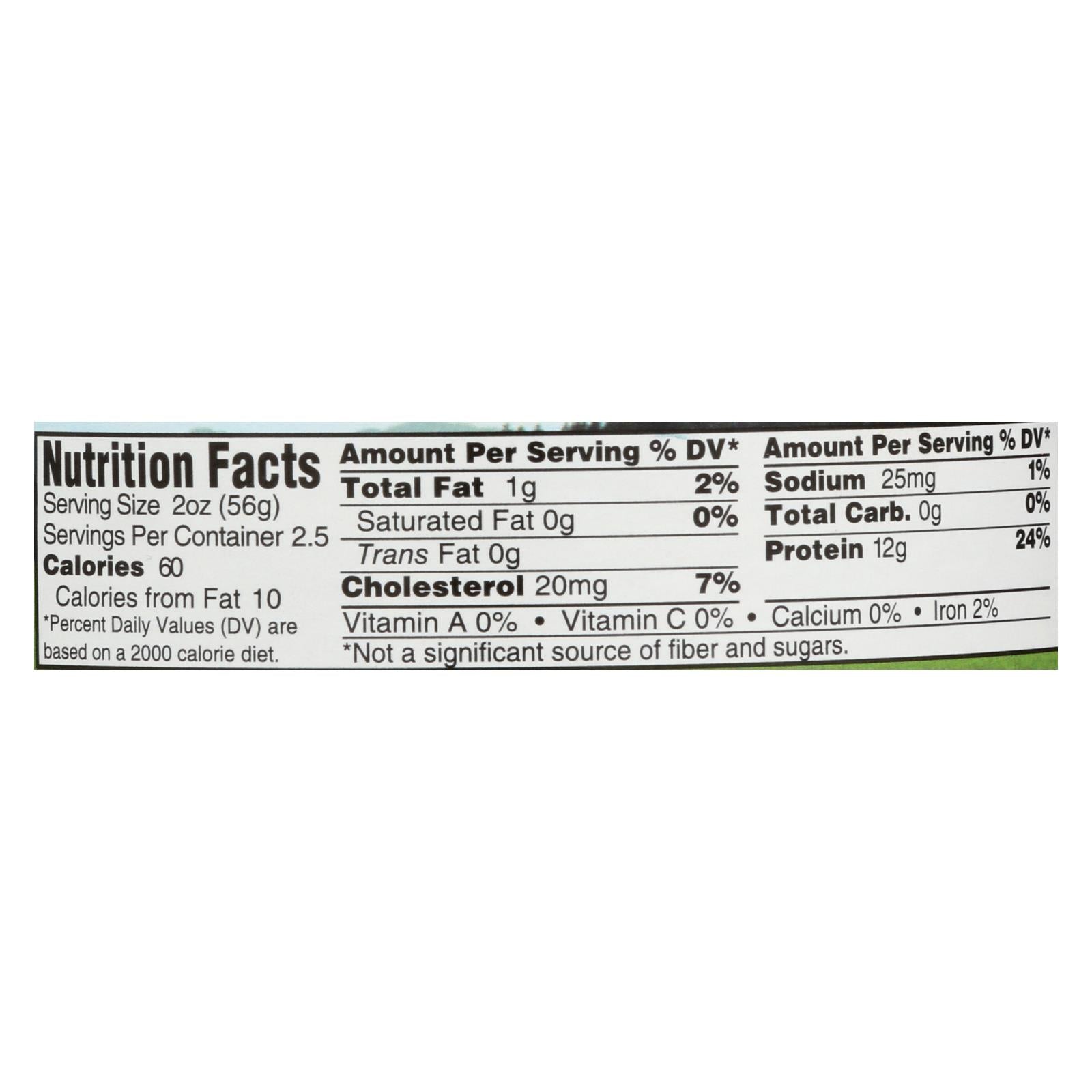 Wild Planet Organic No Salt Chicken Breast, 12-Pack, 5 Oz