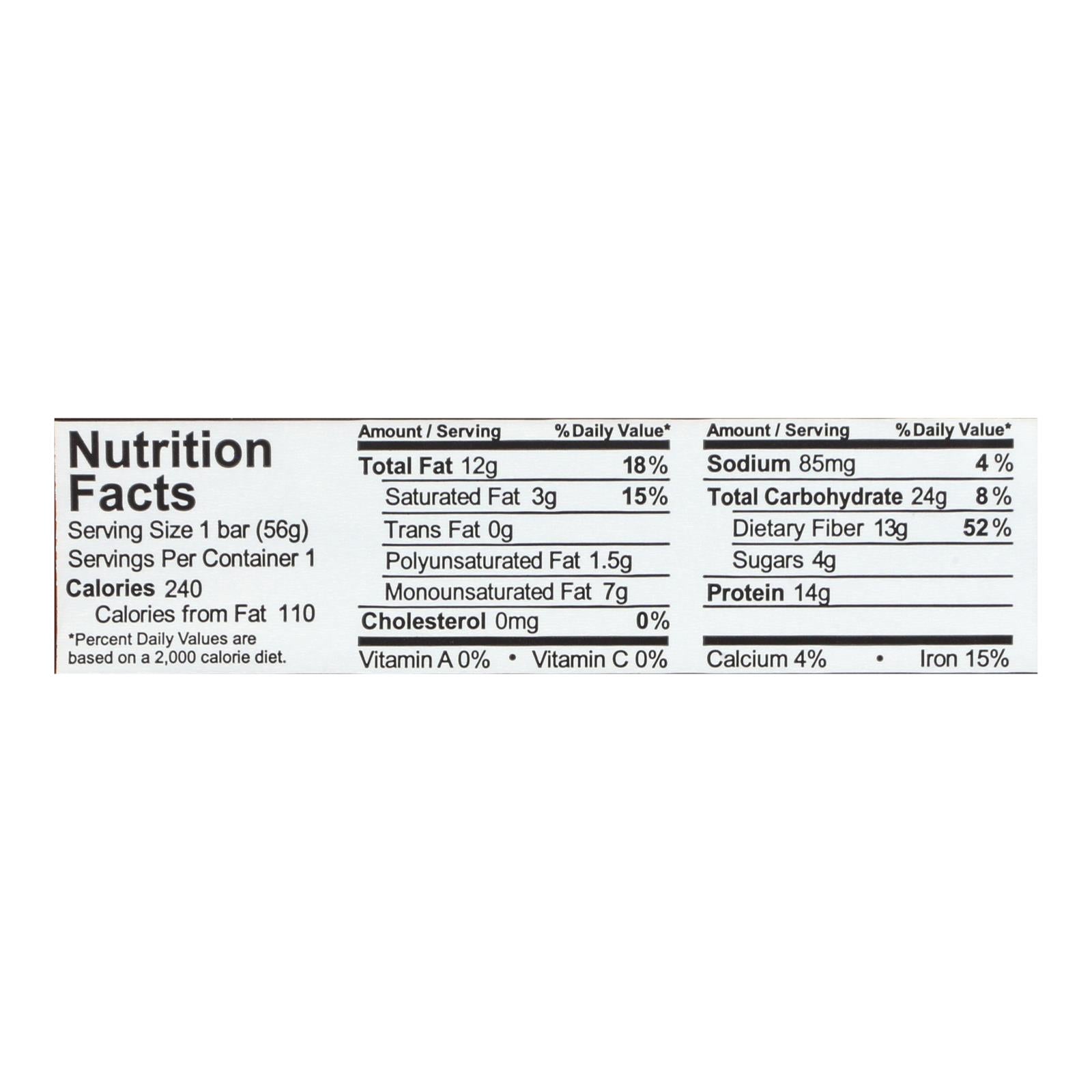 Aloha Peanut Butter Choc Chip Bars, 12-Pack, 1.9 Oz Each