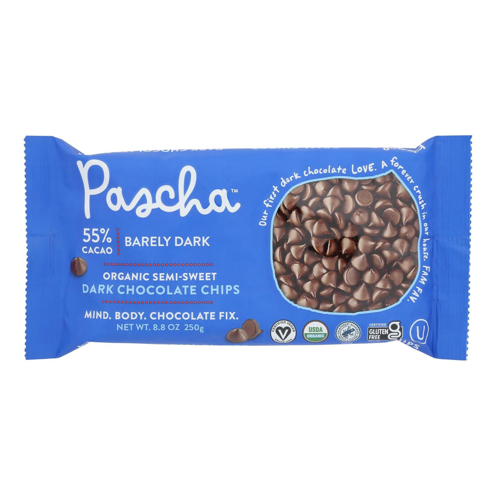 Pascha Semi-Sweet Dark Chocolate Chips, 6-Pack (8.8 oz)