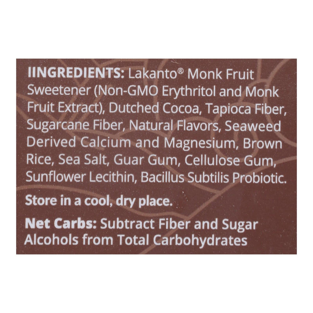 Lakanto Drinking Chocolate  - Case Of 8 - 10 Oz