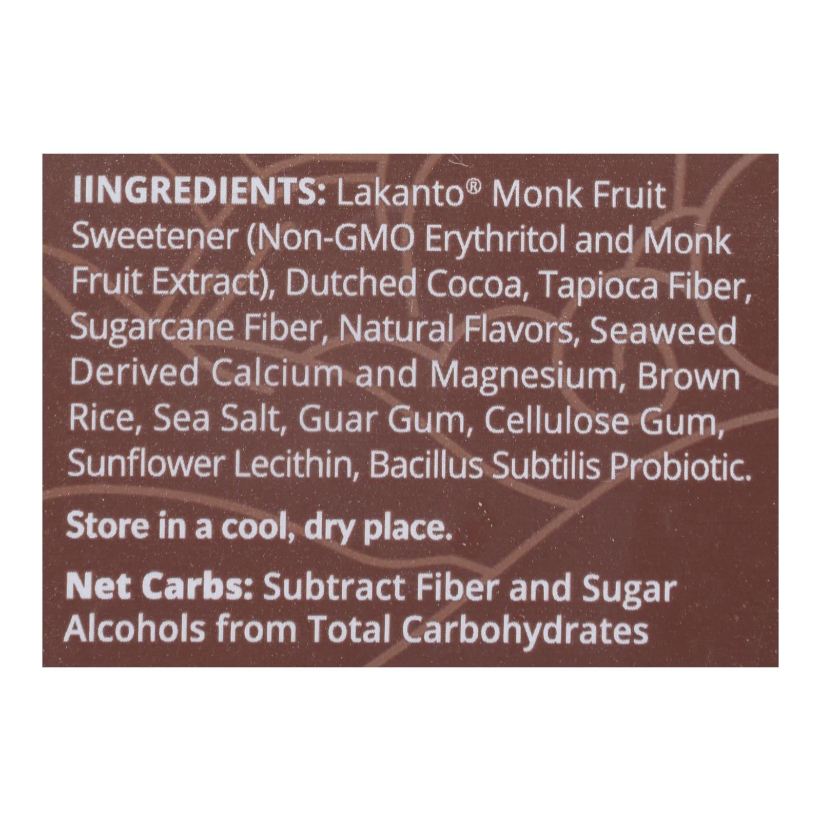 Lakanto Drinking Chocolate  - Case Of 8 - 10 Oz