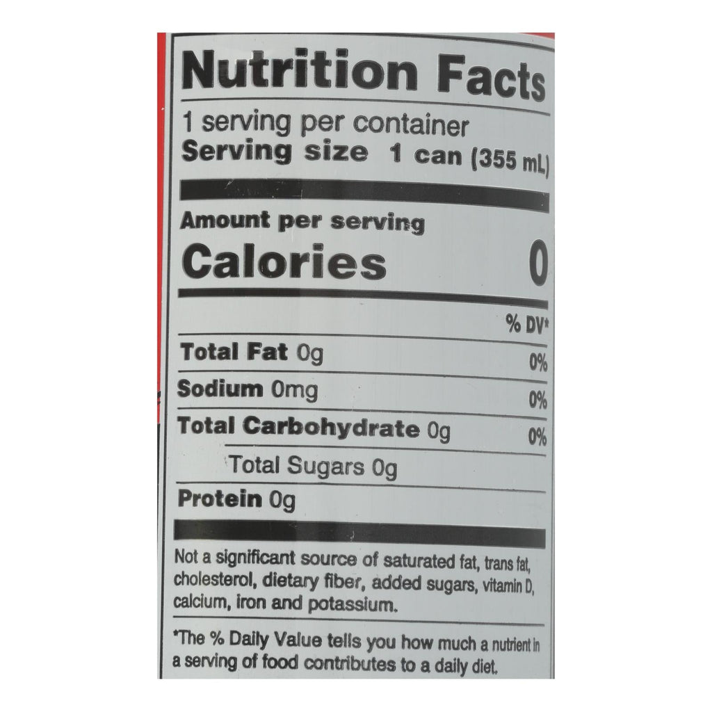Zevia Zero Calorie Energy Drink Grapefruit 12-Pack 12oz