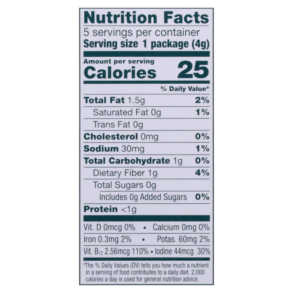 Gimme Organic Seaweed Snacks, Sea Salt, 5pk (6 Count Case)