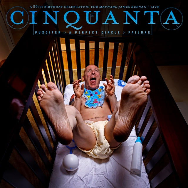 Puscifer / A Perfect Circle / Failure - Cinquanta -50Th Blu-Rayay Celebration For Maynard James Keenan Live (2LP/Clear Blue W/ Red & Pink Vinyl)