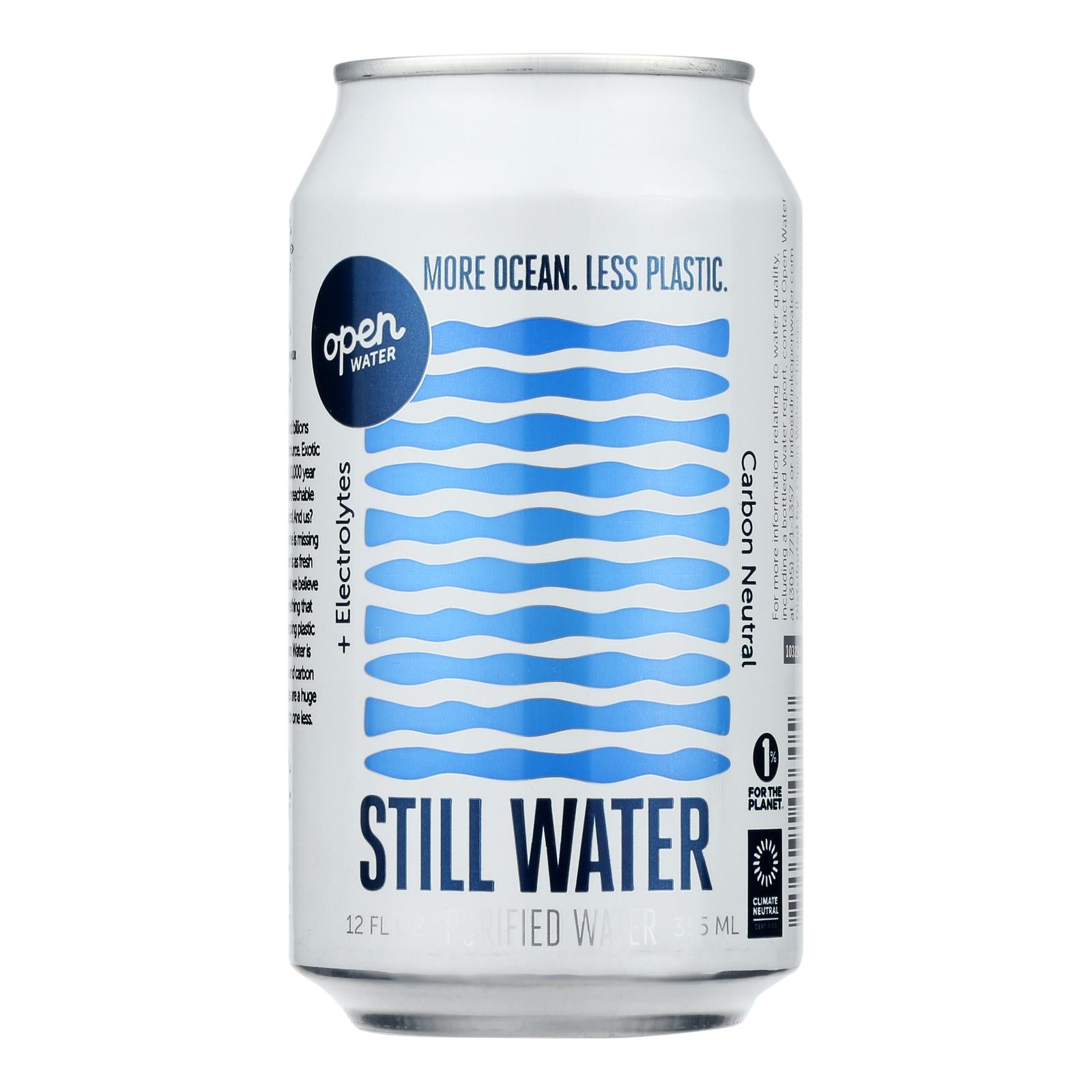 Open Water - Electrolyte Almond Water, 12 Cans (12 fl oz)