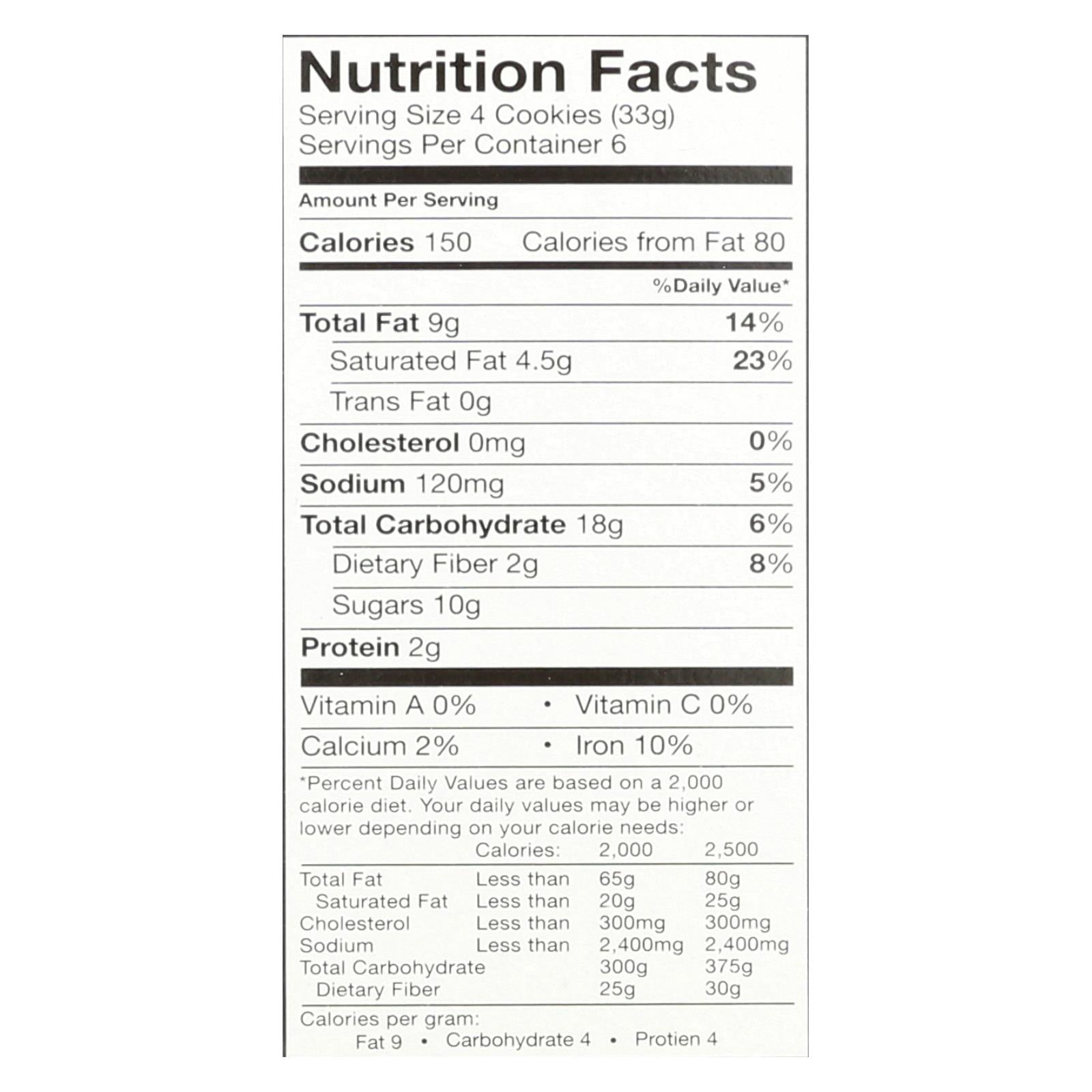 Goodie Girl Mint Slims Cookies - Case of 6, 7 oz