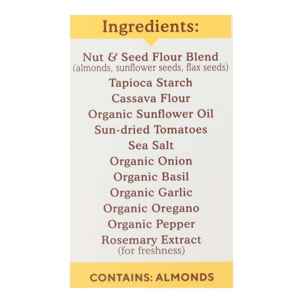 Simple Mills Tomato Basil Almond Crackers - 6 Pack