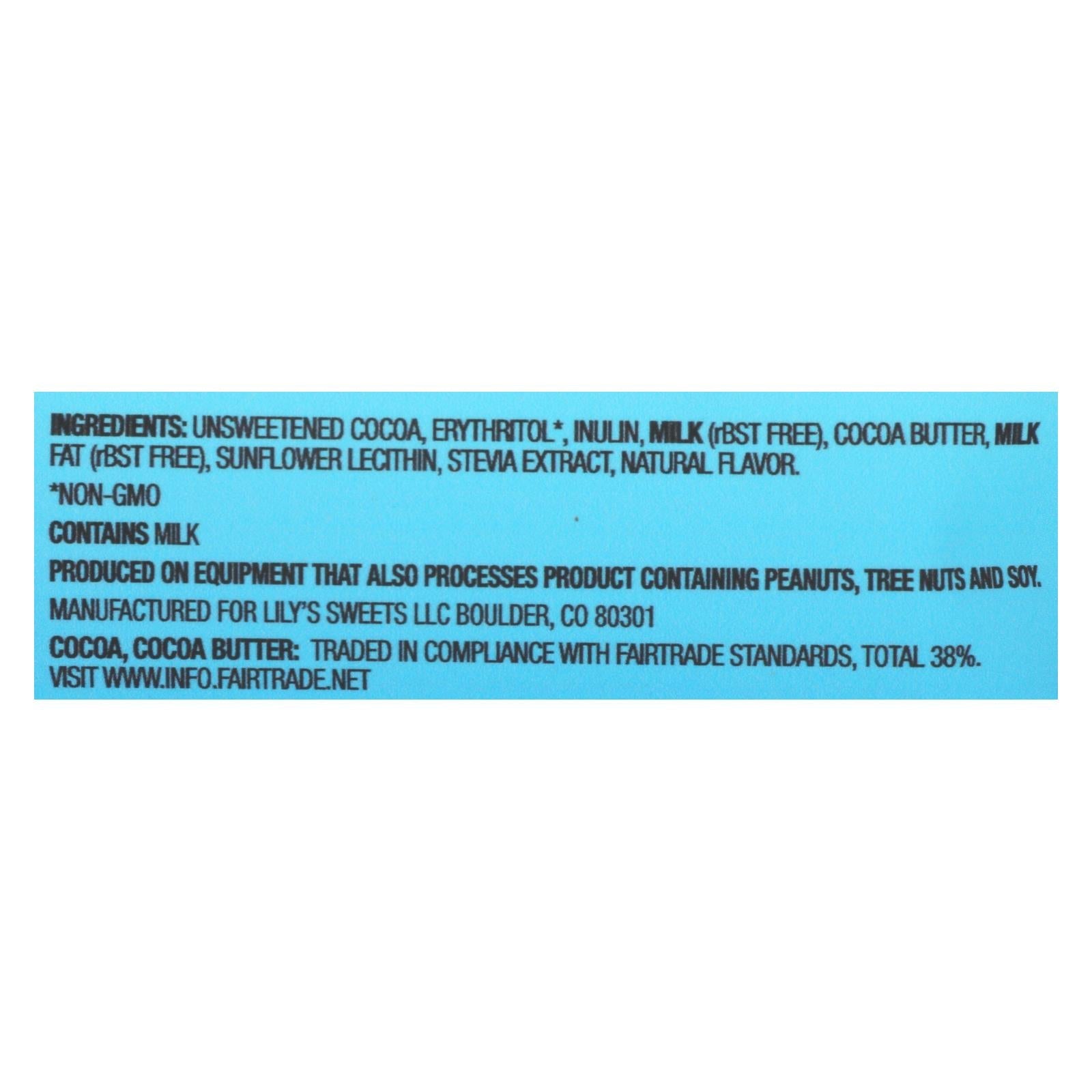 Lily's Milk Chocolate Baking Chips - 12 Pack (9 oz)