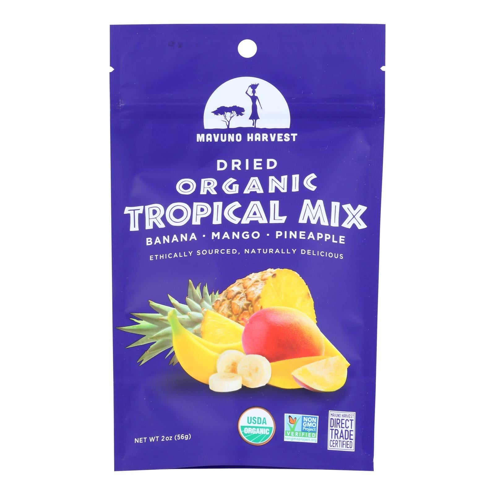 Mavuno Harvest Organic Tropical Dried Fruit Mix, 6-Pack