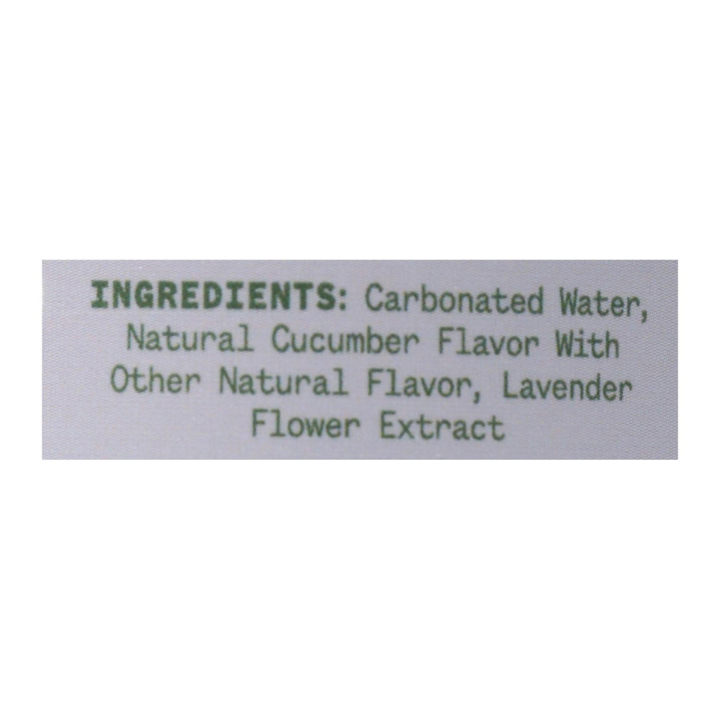 Aura Bora Lavender Cucumber Sparkling Water, 12-Pack