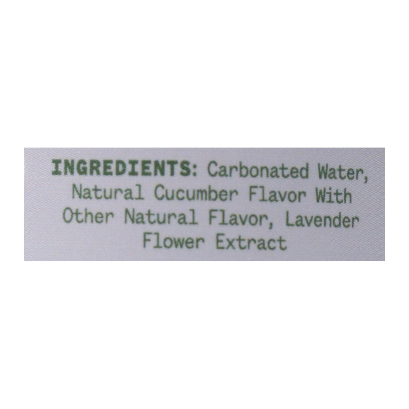 Aura Bora Lavender Cucumber Sparkling Water, 12-Pack