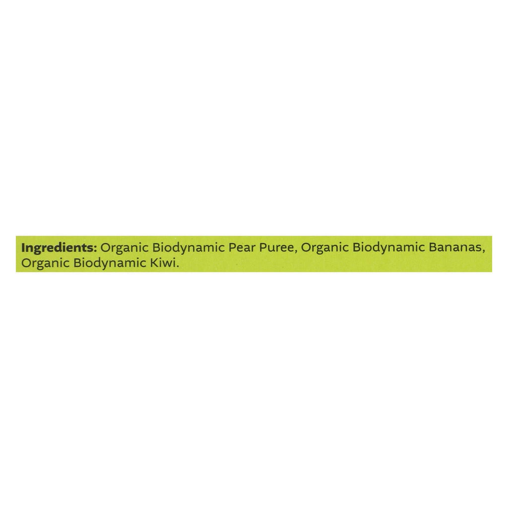 White Leaf Organic Baby Food Pear Banana Kiwi - 6 Pack