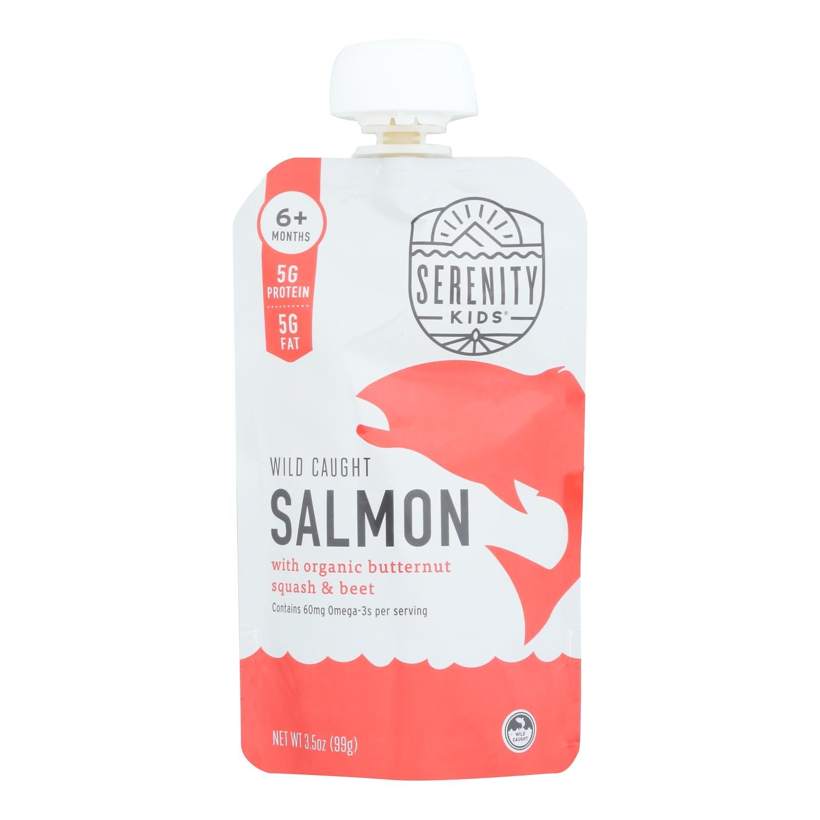 Serenity Kids Llc - Pouch Salmn B Sq Beet - Case Of 6 - 3.5 Oz