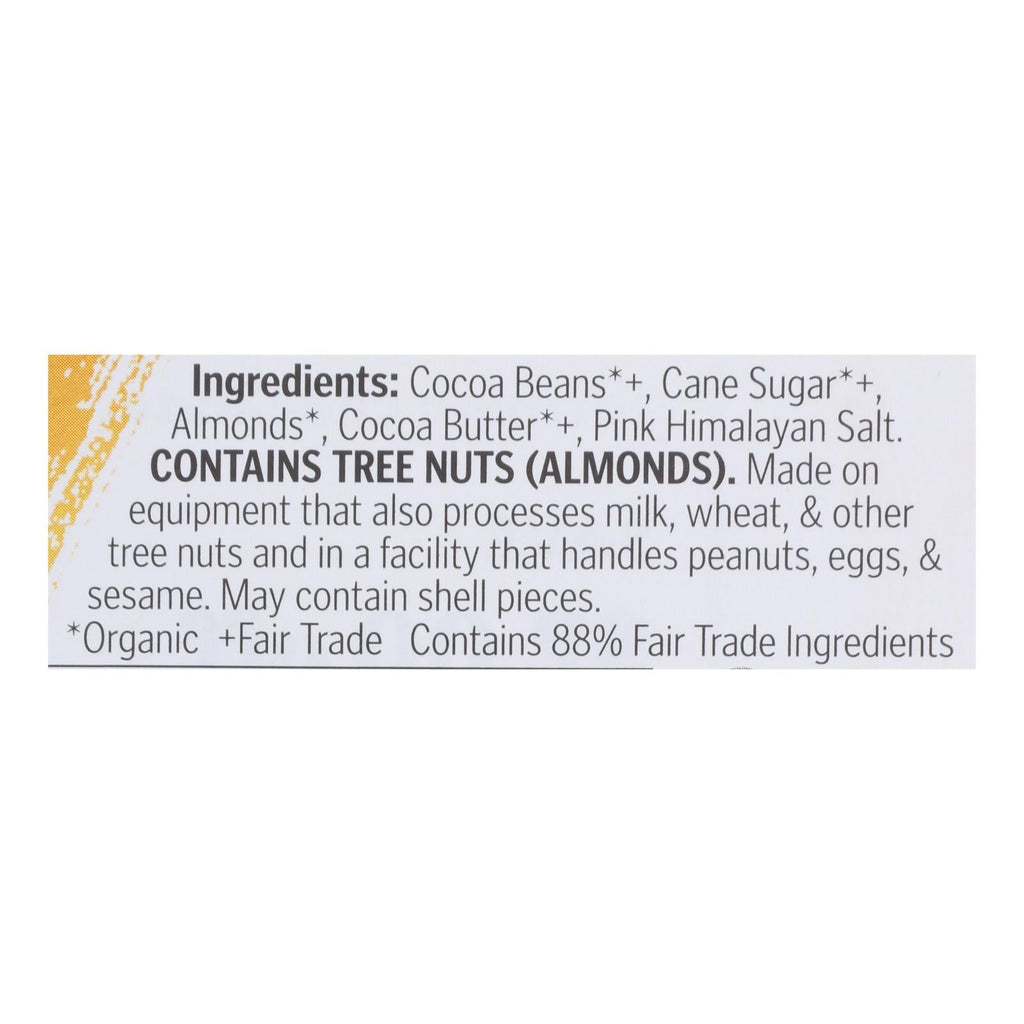 Theo Organic Dark Chocolate Bars - Salted Almond - 12 Pack