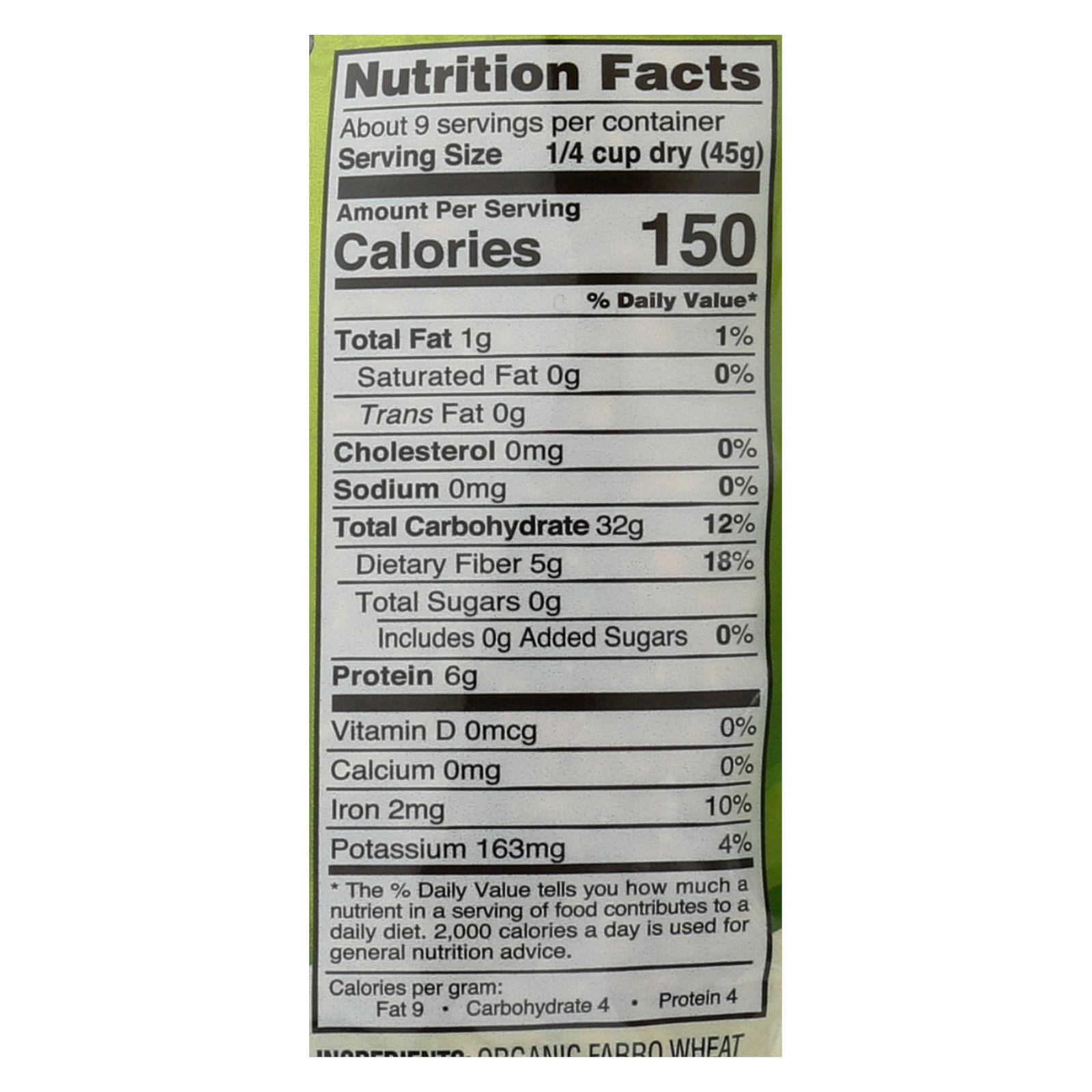 Nature's Earthly Choice Pearled Farro, 6-Pack, 14 Oz