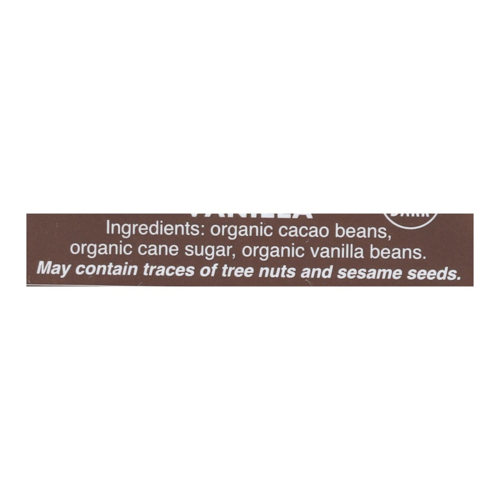 Taza Organic Vanilla Dark Chocolate Discs, 50% - 2.7 oz, 12-Pack