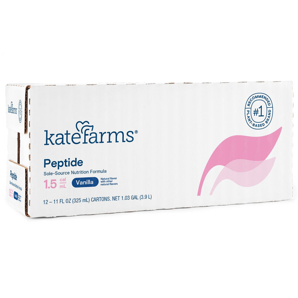 Kate Farms® Peptide 1.5 Vanilla Sole-Source Nutrition Formula, 11-ounce carton 851823006386