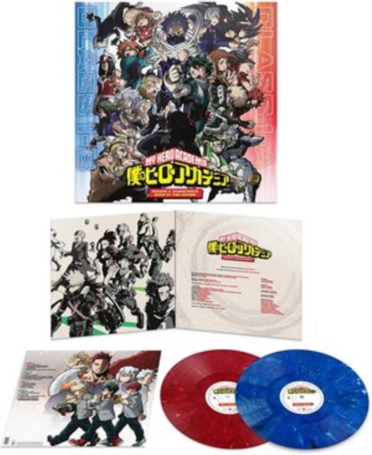 My Hero Academia: Heroes Rising (Translucent Clear W/ Rainbow Splatter Vinyl/2LP) & My Hero Academia: Season 5 Ost (2LP/1-Opaque Blue Marble/2-Opaque Red Mable Vinyl)