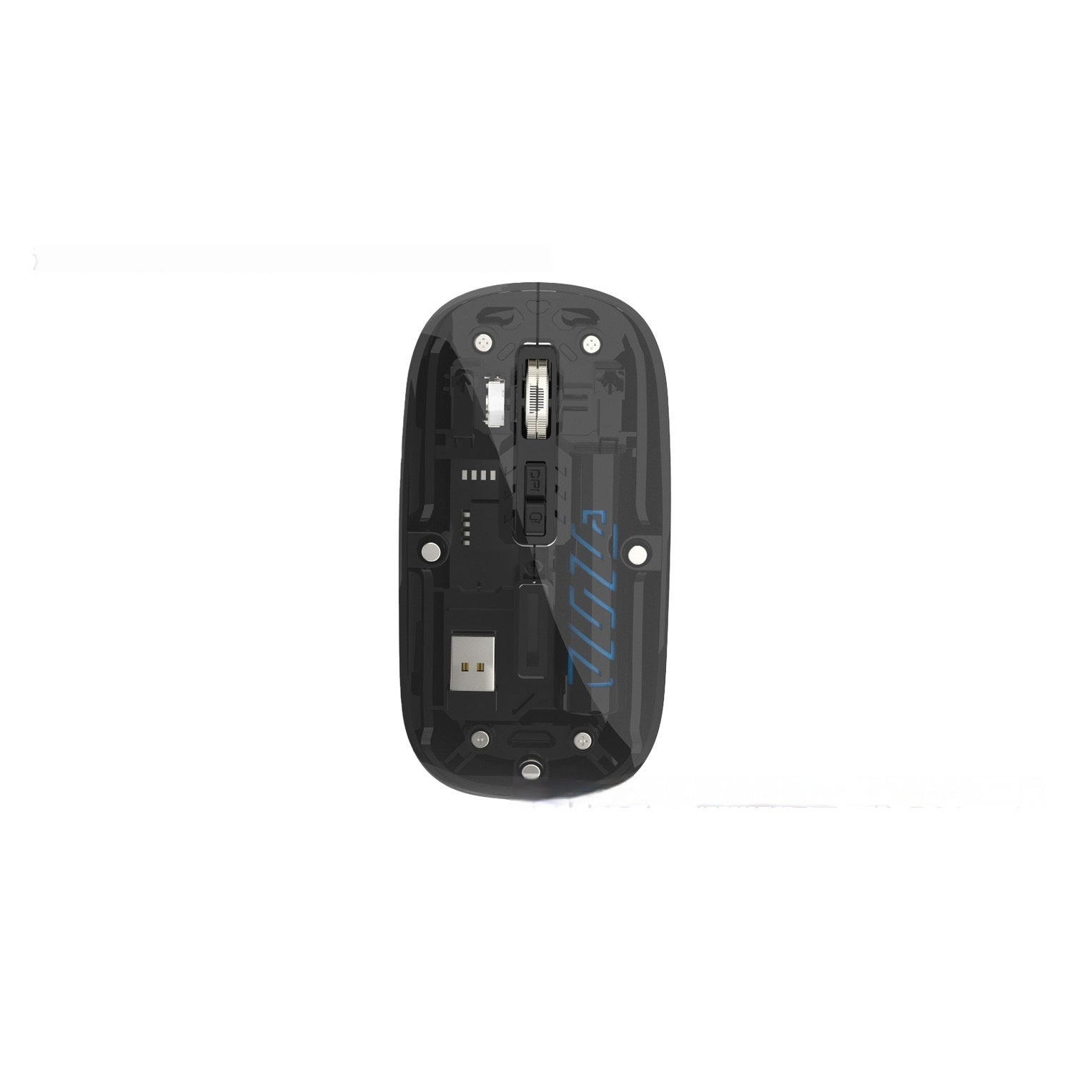 Wireless Transparent Typec Charging Mouse