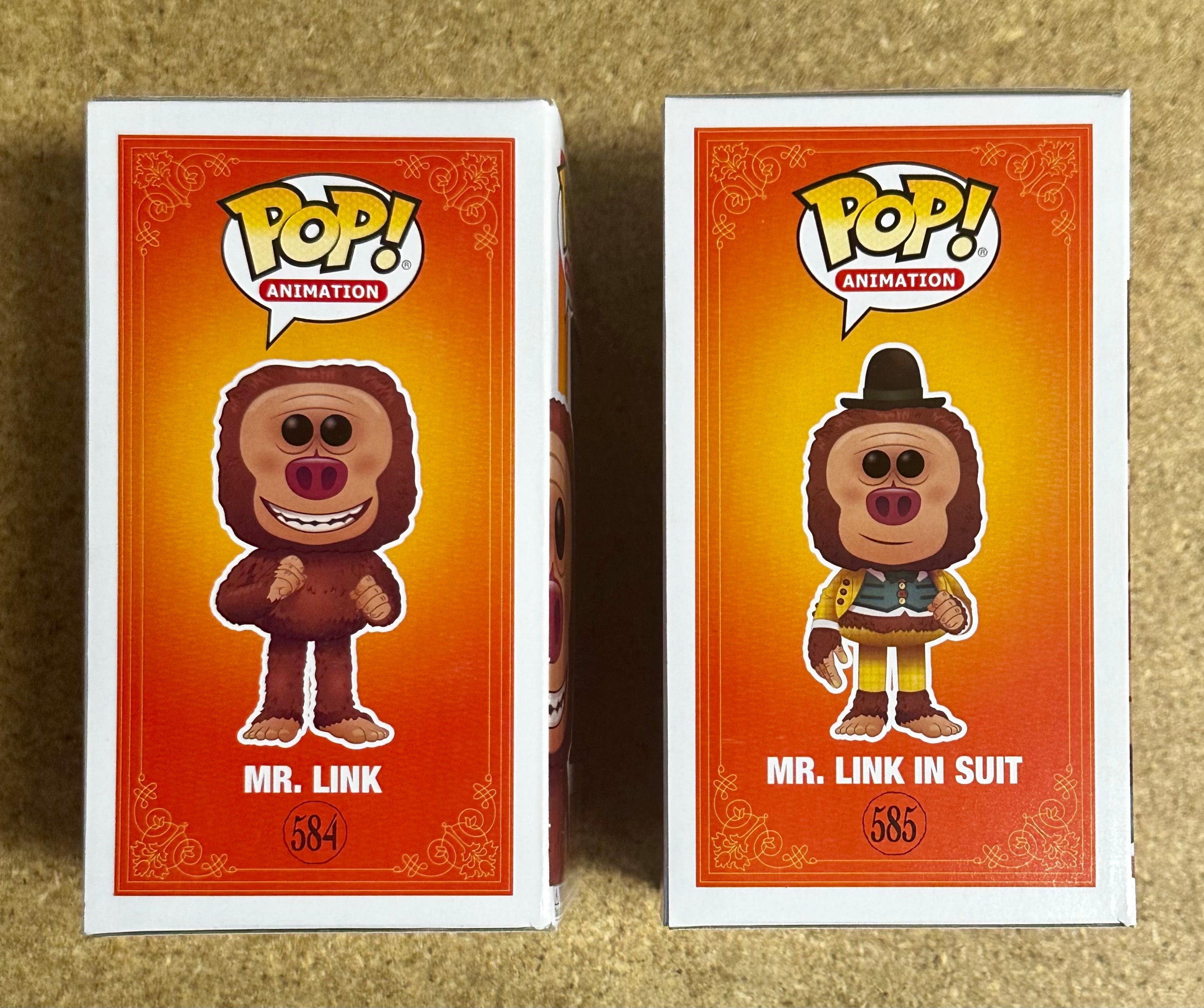 Funko Pop! Animation Mr. Link & With Suit Missing Link 2019 Vaulted Set Of 2