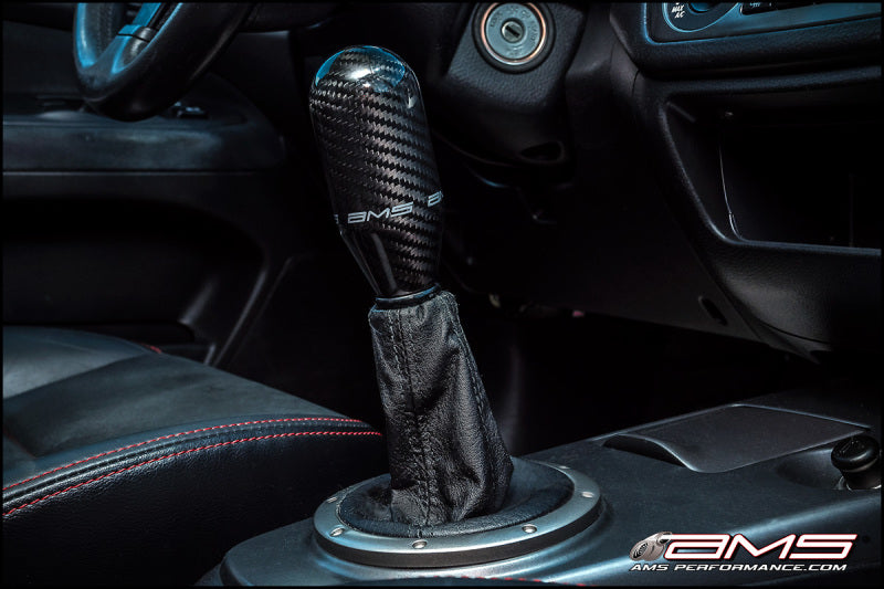 AMS Performance 01-07 Mitsubishi EVO VII/VIII/IX/X 5 Speed Carbon Fiber Shift Knob w/Logo AMS.01.06.0106-1