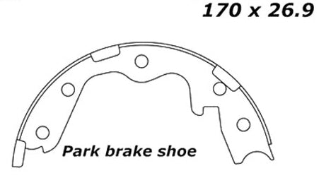 Porterfield Brake Shoes for 1990 NISSAN 300ZX