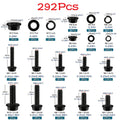 M6/M8/M10 Flange Bolt Kit (549PCS) | 8.8 Alloy Steel | Hex Bolts, Nuts & Washers