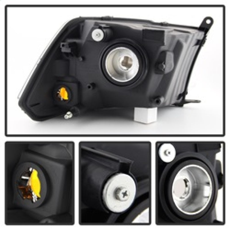 SPYDER Xtune Dodge Ram 1500 09-12 ( Non Quad Headlights ) Crystal Headlights Chrome HD-JH-DR09-AM-C 9022937