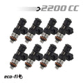 BLOX Racing 2 200CC Street Injector 38mm With 14mm Bore (Fits Gm LS3/LS7) BXEF-04914-2200-8
