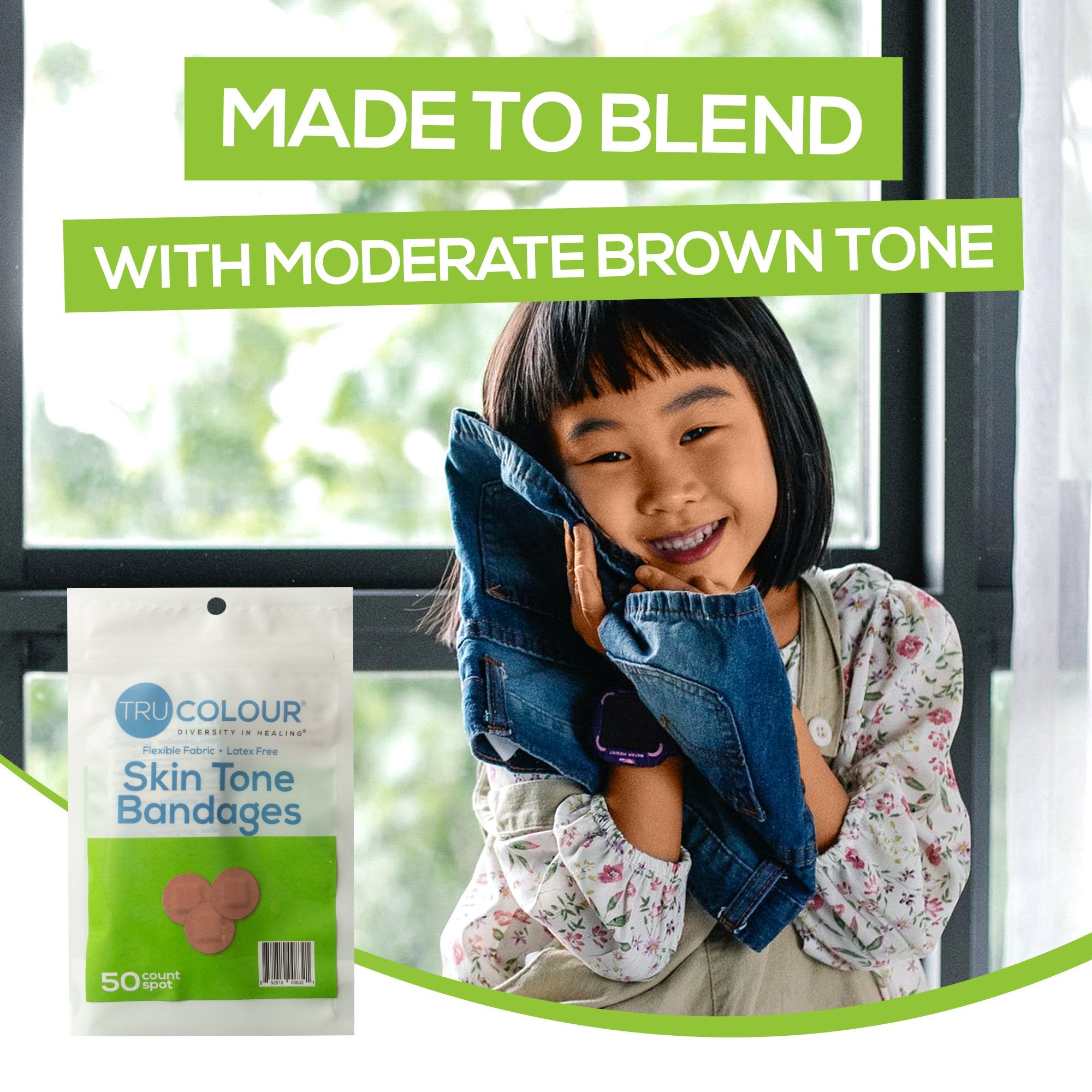 TruColour® Olive Adhesive Strip, Spot TCB-GDOT