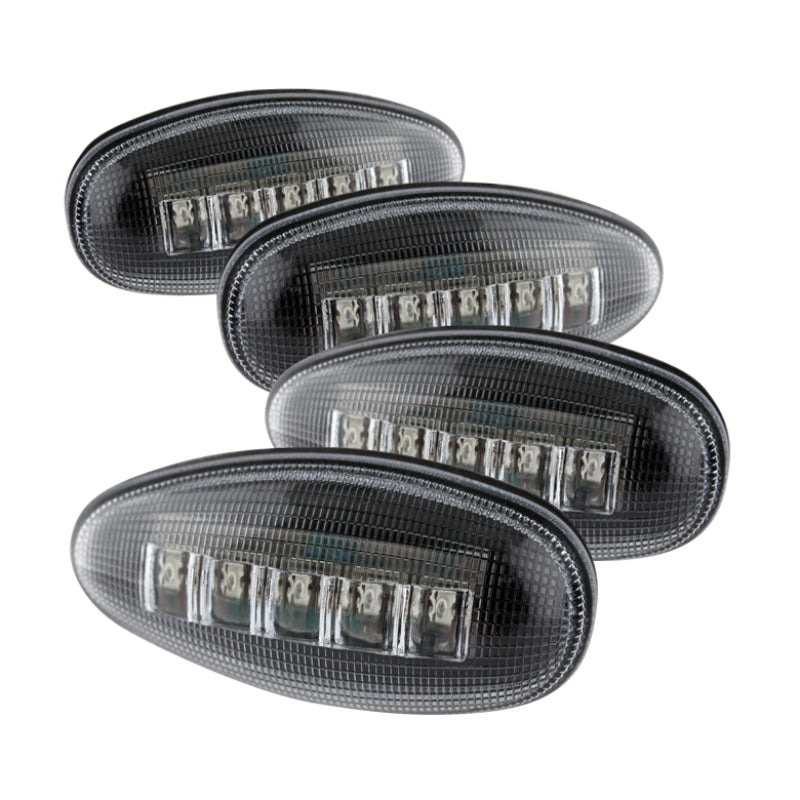SPYDER Xtune Chevy Silverado 99-13 Dually 2 Red LED+2 Amber LED Side Fender Lights Clear ACC-LED-GMD99-SL-C 9924675