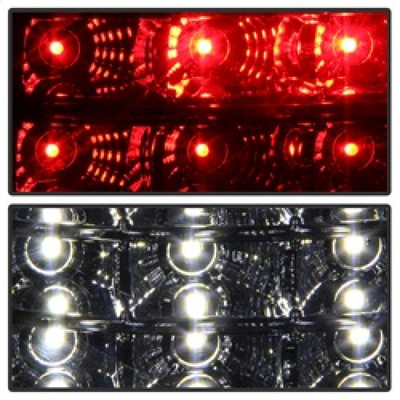 SPYDER xTune 03-06 Chevrolet Silverado 1500/2500HD LED Tail Lights - Red Clear (ALT-JH-CSIL03-CS-RC) 9037665