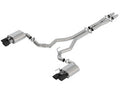 Borla 2018 Ford Mustang GT 5.0L AT/MT 3in ATAK Catback Exhaust Black Chrome Tips w/ Valves 140743BC