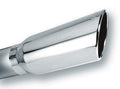 Borla 4in Inlet 5in Round Rolled Angle Cut w/ Clamp x 14in Long Exhaust Tip 20249