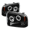 SPYDER Ford F250/350 05-07 Projector Headlights CCFL Halo- LED Blk PRO-YD-FS05-CCFL-BK 5030146
