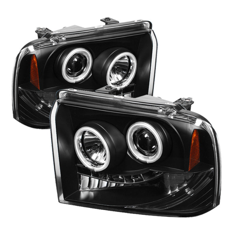 SPYDER Ford F250/350 05-07 Projector Headlights CCFL Halo- LED Blk PRO-YD-FS05-CCFL-BK 5030146