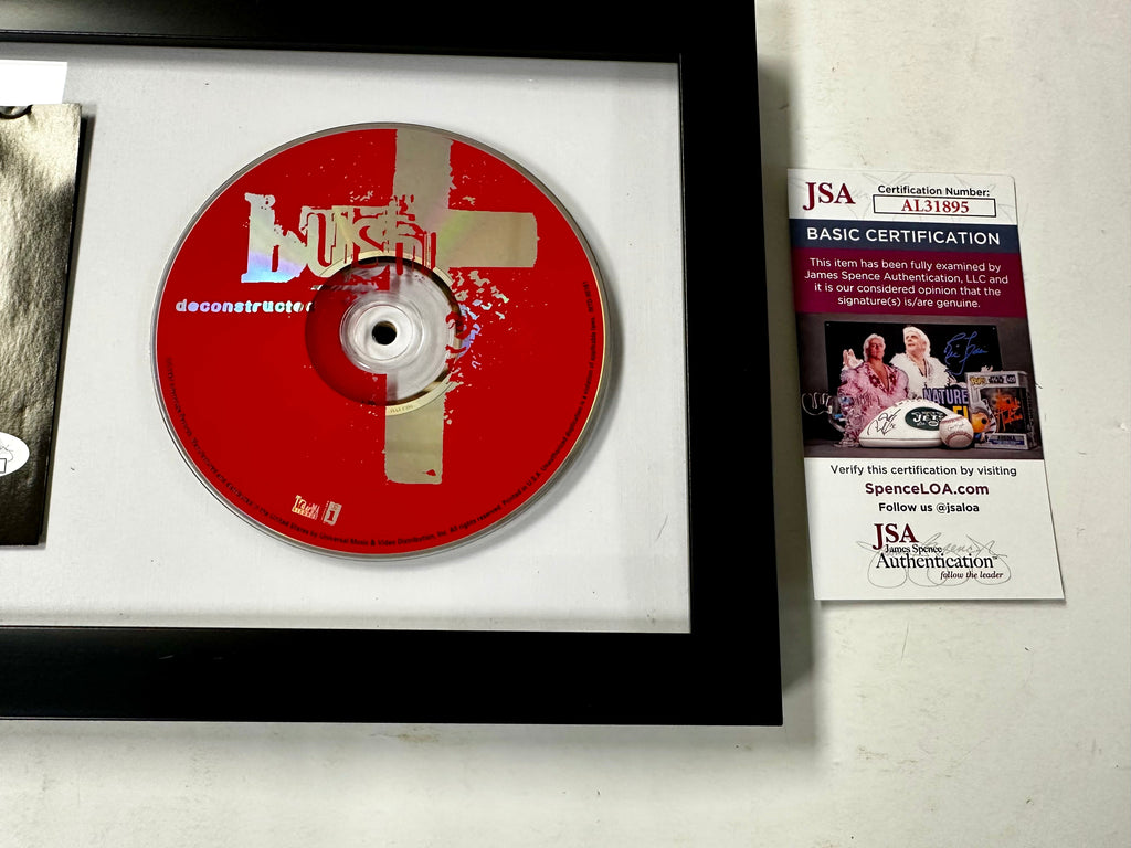Gavin Rossdale Signed BUSH Deconstructed Framed CD Booklet With JSA COA