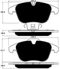 Porterfield Brake Pads for 2014 VOLVO S80 FWD 300mm Front DISC
