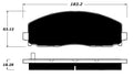 Porterfield Brake Pads for 2015 DODGE JOURNEY